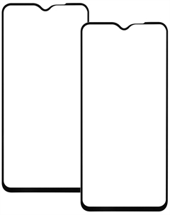 Защитный экран Red Line для Xiaomi Redmi 9T, Full Screen tempered glass, FULL GLUE, черный (комплект 2 шт.) Red line