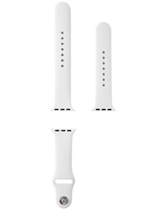 Ремешок силиконовый Red Line для Apple watch - 42-44 mm S3/S4/S5 SE/S6/S7/S8) белый Red line