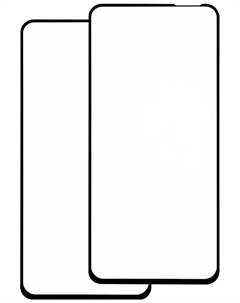 Защитный экран Red Line OPPO, A72 Full screen tempered glass FULL GLUE, черный, комплект 2 шт. Red line