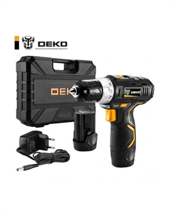 Дрель-шуруповерт GCD12DU3 SET 3, аккумуляторный, 32 нм, 1500 об/мин, 12V, 1.5 А·ч, Li-Ion, два акб, быстрозажимной патрон, Жесткий кейс, 1.8 кг (063-4097) Деко