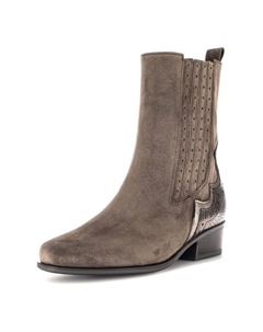 Ботильоны из замши/текстиля, мультиколор Gabor