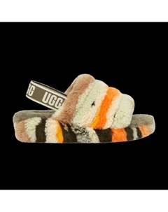 Кроссовки Wmns Fluff Yeah Slide 'Cali Collage - Olive', разноцветный Ugg