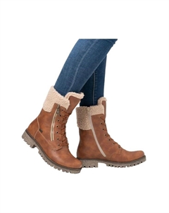 Ботильоны на шнуровке с блочным каблуком и подкладкой, мультиколор Rieker