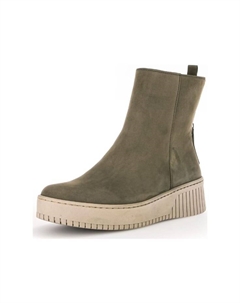 Ботильоны из нубуковой кожи, зеленый Gabor