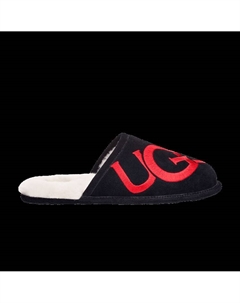 Кроссовки Scuff Slipper 'Logo - Black Red', черный Ugg