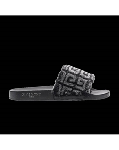 Кроссовки Slide '4G - Black Fur', черный Givenchy