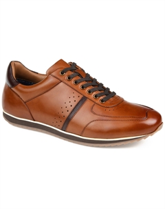 Широкие низкие кроссовки Fenway, цвет cognac Thomas & vine