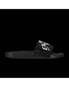 Кроссовки Embroidered Flat Slide 'Black', черный Givenchy