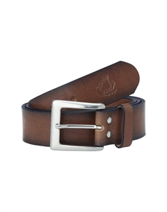 Кожаный ремень бжелле, коричневый Jan vanderstorm