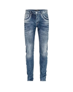 Джинсы с вышитыми карманами, синий Cipo&baxx