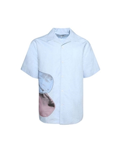 Рубашка Balloon Embroidery Short-Sleeve Shirt 'Light Blue', синий Jw anderson