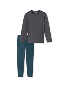 Пижамы повседневные базовые вещи, серый Schiesser