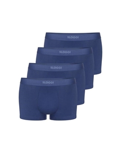 Хипстерские шорты / брюки 4 упаковки для мужчин когда-либо легко, цвет deep cobalt Sloggi