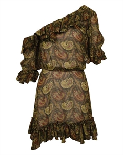 Платье из вискозы Saint laurent