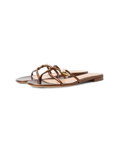 Кожаные шлепанцы Black Mamba Gianvito rossi