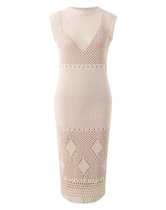 Платье из шелка и льна Mvst