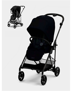 Коляска прогулочная Melio Carbon Magic Black с дождевиком Cybex