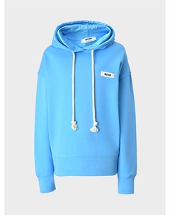 Толстовка-худи с лого на груди Msgm