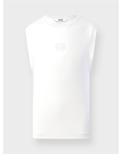 Футболка оверсайз без рукавов Msgm