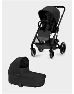 Прогулочная коляска Balios S Lux BLK Moon Black и спальный блок Balios S Moon Black Cybex