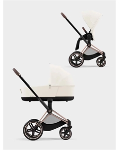 Коляска 2 в 1 Priam IV Rosegold 2 в 1 цвет Off White Cybex