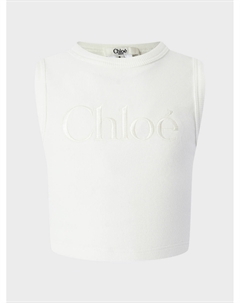 Кроп-топ с лого в тон Chloe