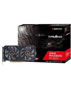 Видеокарта PCI-E Radeon RX 6600 (VA6606RM81) 8GB GDDR6 128bit 7nm 1626/14000MHz HDMI/3*DP Biostar