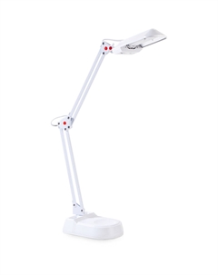 Светильник настольный Camelion™ KD-017A С01 люминесцентный, энергосберегающий, с ЭПРА, 11Вт, ~230В, 550лм, 6000К, белый, на подставке