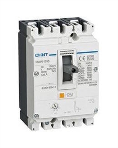 Автоматический выключатель в литом корпусе 271587 NM8N-125S TM 3P 63А 50кА с рег. термомаг. расцепителем (R) Chint