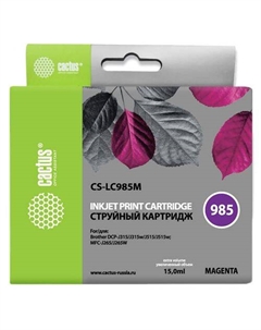 Картридж Cactus CS-LC985M, пурпурный / CS-LC985M