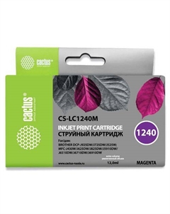 Картридж Cactus CS-LC1240M, пурпурный / CS-LC1240M