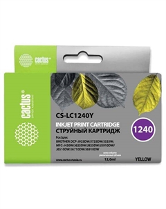 Картридж Cactus CS-LC1240Y, желтый / CS-LC1240Y