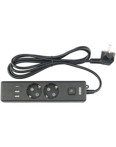 Сетевой удлинитель PowerCube PC-5B-2M, 1.9м, черный Power cube