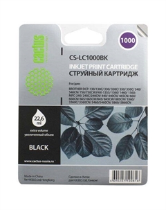 Картридж Cactus CS-LC1000BK, черный / CS-LC1000BK