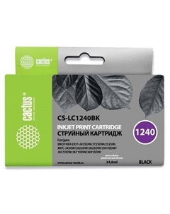 Картридж Cactus CS-LC1240BK, черный / CS-LC1240BK