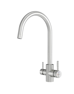 F85B07711 X-Joy S, смеситель для кухни с С-изливом с каналом для питьевой воды, сатин Am.pm.