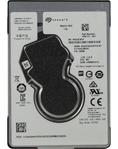 Жесткий диск (HDD) 1Tb Mobile, 2.5", 5400rpm, 128Mb, SATA3 (ST1000LM035) Seagate