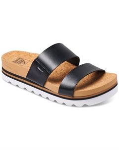 Женские шлепанцы на платформе без шнуровки Cushion Vista Hi, черный Reef