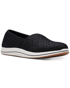 Женские лоферы с перфорацией Cloudsteppers Breeze Emily, черный Clarks