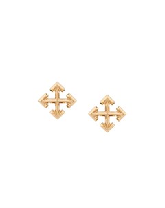 Off white серьги в форме логотипа arrow один размер золотистый Off-white
