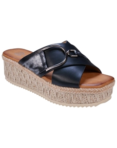 Женские шлепанцы на платформе с ремешками Lindsey, черный Gc shoes