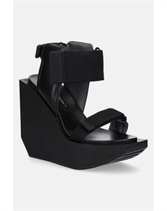 Leather Wa Puffy Hi Heels Босоножки, черный United nude