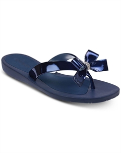 Женские вьетнамки-пачки с бантом, синий Guess