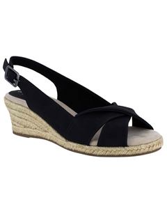 Эспадрильи Maureen с ремешком на пятке, черный Easy street