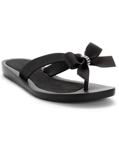 Женские вьетнамки-пачки с бантом, черный Guess