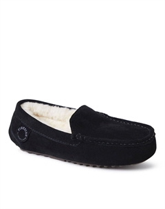 Женские мокасины без шнуровки Mel из натуральной овчины, черный Dearfoams