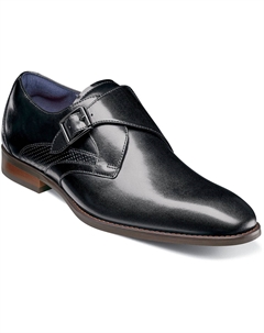 Мужские модельные туфли без шнуровки Karcher с простым носком и ремешком монки Stacy adams