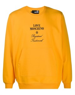 Толстовка с вышитым логотипом Love moschino