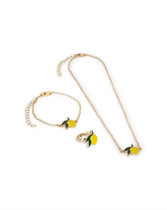Детский комплект украшений LEMON JEWELRY SET, золотой Konges slojd