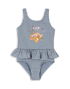 Сплошной детский купальник SOLINE SWIMSUIT, синий Konges slojd